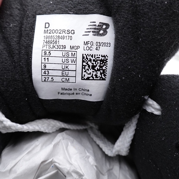 NEW Men's New Balance 2002R Sneakers M2002RSG Slate Grey/Black/Raincloud - Picture 6 of 10